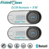 FreedConn T-COM SC motocicleta Bluetooth casco auriculares intercomunicador impermeable auriculares LCD FM interfono inalámbrico Q230830