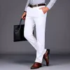 Mens Pants British Style Men High Quality Casual Dress Pant Design Slim Byxor Formell Office Social Wedding Party Suit S10 230829