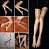Women Socks Ultra Thin Oil Shine Shiny Thigh High Stockings Waist Tights Lingerie Lolita Glitter Sexy Ladies Long