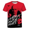 Męskie koszule horror horror co robimy w Shadows 3D Printed Shirt Men Men Summer Fashion Fashion Casual krótkie koszulki z krótkim rękawem T-shirt