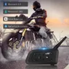 VnetPhone V6 Bluetooth -мотоцикл шлема шлема гарнитуры водонепроницаемой IP65 Полный дуплекс -коммуникатор для 6 Riders GPS Q230830