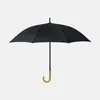 Paraplu's Opvouwbare Houten Grote Paraplu Voor Mannen Winddicht Grote Lange Reizen Buiten Regen Sterke Klassieke Stijl Semi WH100YH