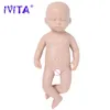 Dockor Ivita Silicone Reborn Baby Doll 3 färger Eyes Choices Life Born Baby Omålad oavslutad mjuka dockor Diy Blank Toys Kit 230828