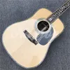 41 Inches D Type Solid Spruce Top Acoustic Guitar Abalone Tree of Life Inlays Rosewood Back and Sides Guitarra