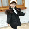 Imbottiture Cappotto Giacca invernale per bambini per vestiti da ragazzo Spessa calda Vera pelliccia di procione con cappuccio 2-8 anni Capispalla per bambini Ragazze Parka TZ228