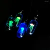 Подвесные ожерелья светящаяся медуза Ожереченное колье для плетеной веревочной смолы 40 ГБ