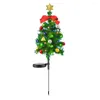 مصباح شجرة عيد الميلاد في الهواء الطلق في الهواء الطلق حديقة مجانية خالية من الأسلاك مع جرس صغير من المناظر الطبيعية
