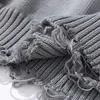 男性のセーターズ特大のプルオーバーリッピングセーター男性のための秋のハラジュクスタイルy2kカップルニットジャンパーヴィンテージニットパンクゴシック服230830