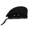 Berets est Unisex Breathable Pure Wool Beret Hats Men Women Special Forces Soldiers Death Squads Military Training Camp Hat 230829