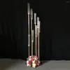 Candle Holders 10pcs) Metal Wedding 8 Arm Holder Gold Table Centerpiece Acrylic Candlestick AB0259