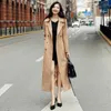 Trench-coat en daim pour femmes, manteau haut de gamme et tempérament atmosphérique, veste longue printemps-automne 2023, Version coréenne Super