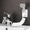 Pommeaux de douche de salle de bains, rallonge de robinet de lavabo de salle de bains, pomme de douche externe, lavabo, séparateur d'eau, pulvérisateur de bidet pour le lavage des cheveux, nettoyage des toilettes x0830