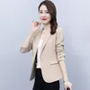 Women's Suits High-End Leisure Short Blazer Jacket Spring Autumn 2023 Professional Female Tops Fashion Slim Jackets