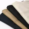 Мужские шерстяные смеси осень твердые повседневные мужские куртки с длинным рукавом oneck Slim poat du5477 230829
