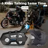 Wayxin R9 Motorcycle Intercom Helmet Headsets 6 Rider BT5.0 Komunikacja Interphone InterCompomunicador Moto Waterproof FM Radio Q230831