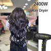 ヘアドライヤープロフェッショナル2400Wドライヤー負イオンクイックドライホームパワフルな継続フライアウェイアタッチメントアニオンポータブルエレクトリック230829