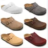 Slippers Новое прибытие дизайнер Boston Summer Cork Flat Slippers Дизайн кожа любимые пляжные сандалии повседневная обувь для женщин для женщин, работающих в дизайне 995