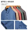 Herren-Poloshirts, erstklassige Modemarken-Designer-Poloshirts für Hazys-Männer, bedruckt, Business-Casual-Langarm-Tops für Herren
