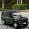 Gegoten modelauto 1 32 Rover Defender Legering automodel Diecasts Metalen speelgoed Terreinvoertuigen Automodel Simulatie Collectie Kinderspeelgoed Cadeau 230829