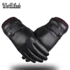 Mantens Mens Business Gloves Winter Keep Warm Pouch Screen Windproect Driving Guantes Male Autumn Pu Leather 230829