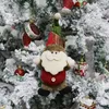 Christmas Dolls Tree Decor Ornament Reindeer Plush Snowman Accessory Craft Santa Claus Standing Doll Decoration Merry Christma Z0055
