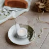 Candle Holders 2 Pcs House Decorations For Home Windproof Clear Tube Shades Holder Pillar Candles