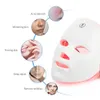 Ansiktsmassager laddningsbar LED -mask 7 Färger LED Pon Therapy Beauty Mask Skin Rejuvenation Home Face Lyftande blekande skönhetsenhet 230829