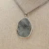 Pendentif Colliers Collier en pierre naturelle Forme irrégulière Guérison Flash Labradorite Chaîne en acier inoxydable pour cadeau