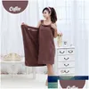 Toalha 6 cores senhora meninas mágicas toalhas de banho spa chuveiro corpo envoltório robe roupão vestido de praia wearable yxy0205 preço de fábrica especialista design dh3ez