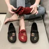 Платье обуви Flat's 2023 Summer Trend Fashion Casual Single Commory Cloth Speat Sole Sole Oxfords Simplicity Mom's Loafers 230829