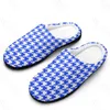 Slipare Houndstooth Mönster (5) Sandaler Plush Case Keep Warm Shoes Thermal Mens Womens Slipper Have Soft Anime Mule