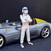 Diecast Model 1 18 STIG COLL DRAING Driver Top Gear Automobile Renase Renase Static Decoration Toys 230829