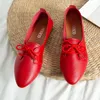 Dress Shoe's Flat Shoes Autumn Casual Comfortable Soft Pointed Toe for Women LaceUp Moccasins Walking Mujer 230829