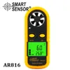 Cykeldatorer Smart Sensor AR816 PORTABLE Digital LCD Wind Speed ​​Anemometer Handhållen vindhastighetsmätare Lufthastighet Tester Vindhastighetsdetektor 230829