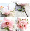 Fleurs décoratives 37 cm branche de fleur de magnolia artificielle pour Noël Halloween fête d'anniversaire de mariage bricolage décoration de chambre à coucher fausse