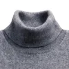 Men s tröjor Turtleneck Men Cashmere Cotton Blend Pullover Jumper Autumn Winter Vetement Homme Ropa Hombre Pull Hiver tröja XXXL 230830