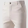 Costumes pour hommes pantalons extensibles décontracté pantalon de costume intelligent formel droit vêtements de Sport coréen noir marine élastique travail de bureau