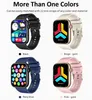 1.85 "Smartwatch Fitness Tracker BT ile Blood Oxygen Heart Ratetatürü Sıcaklık İzleme Pedometresi Hatırlatma Android IOS için