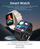 1.85 "Smartwatch Fitness Tracker BT ile Blood Oxygen Heart Ratetatürü Sıcaklık İzleme Pedometresi Hatırlatma Android IOS için