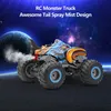 2.4G Remote Control Cars Monster Truck RC Car Electric Trucks Stunt Cars with Light Sound Spray Toys for Boys Kids Children Gift 2519