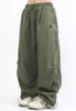 Damenhose Y2k Übergroße Cargo-Fallschirm-Vintage-Jogginghose mit weitem Bein Hippie Baggy-Jogginghose Frauen Lässige gerade Hose mit hoher Taille