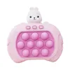 Zabawka dekompresyjna urocza królik w stylu dorosłych dzieci ręka ręczna grę konsoli stres ulga Fidgets Toy Radosfing Flashing Dimple-Bubble Puzzle Game 230829