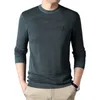 Pulls pour hommes de haute qualité Tianvelvet mince pull tricoté simple et confortable tricots 230830
