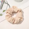 Effen kleur geruit patroon haartouwen groot formaat zachte doek elastische haarbanden elegante vrouwen paardenstaart houder haar scrunchies accessoire