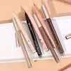 Kombinacja podszewki cieni do powiek 5 Colors Ultra cienki czarny brązowy płynny penek eyeliner Wodoodporny matowy perłowy biały rozjaśniany jedwabnik ołówek makijaż 230829