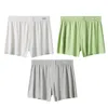 Shorts masculinos de seda gelo homens arro calças sleepwear roupa de verão legal confortável ultra fino respirável casual