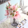 Decoratieve Bloemen 37cm Kunstmatige Magnolia Bloemtak Voor Kerstmis Halloween Bruiloft Verjaardagsfeestje DIY Thuis Slaapkamer Decoratie Nep