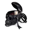 Evening Bags Originality Women Bag Funny Skeleton Head Black Handbag Single Package Fashion Designer Satchel Skull 230830