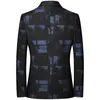 Mens Suits Blazers FGKKS Spring Brand Men Korean Print Single Breasted Slim Fit All Match Casual Male 230829