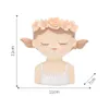 Planters Pots Female Head Flower Pot Human Cute Portrait Fleshy Succulent Bonsai Planter Resin Girl Vase Sculpture Indoor Plant Flowerpot 230829